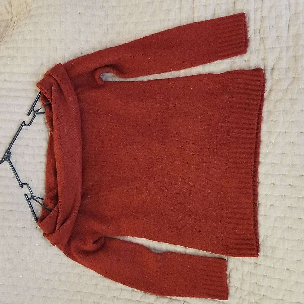 Cowl neck/off-thoulder sweater NWT